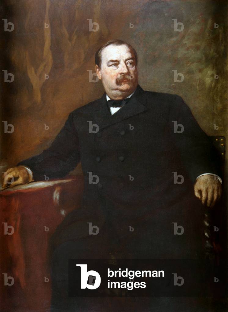 USA: Grover Cleveland - 22nd and the 24thth President of the United States, c.1906 (oil on canvas)