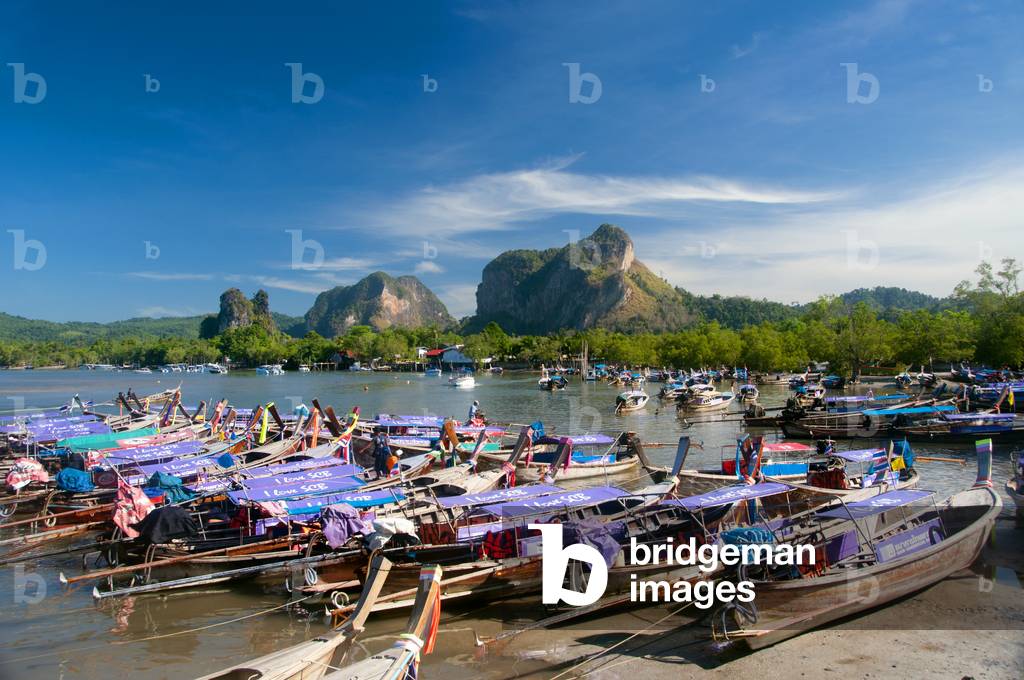 Thailand: Tour boats, Hat Noppharat Thara, Krabi Coast, Krabi Province
