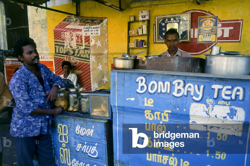India: Tea shop, Pondicherry