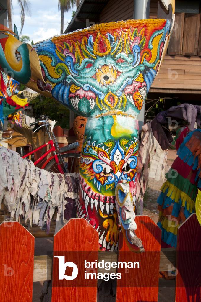 Thailand: Phi Ta Khon (Ghost Festival) masks, Dan Sai, Loei Province