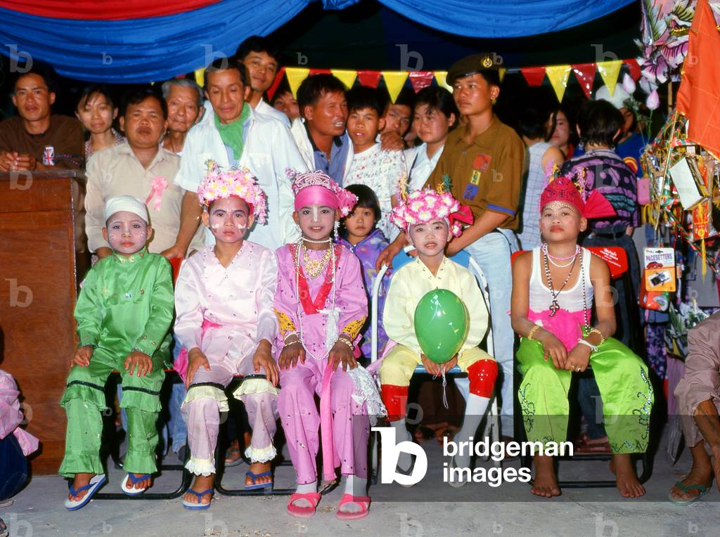 Thailand: 'Crystal Sons' on the eve of the Poy Sang Long Festival, Wat Pa Pao (Shan temple), Chiang Mai, northern Thailand