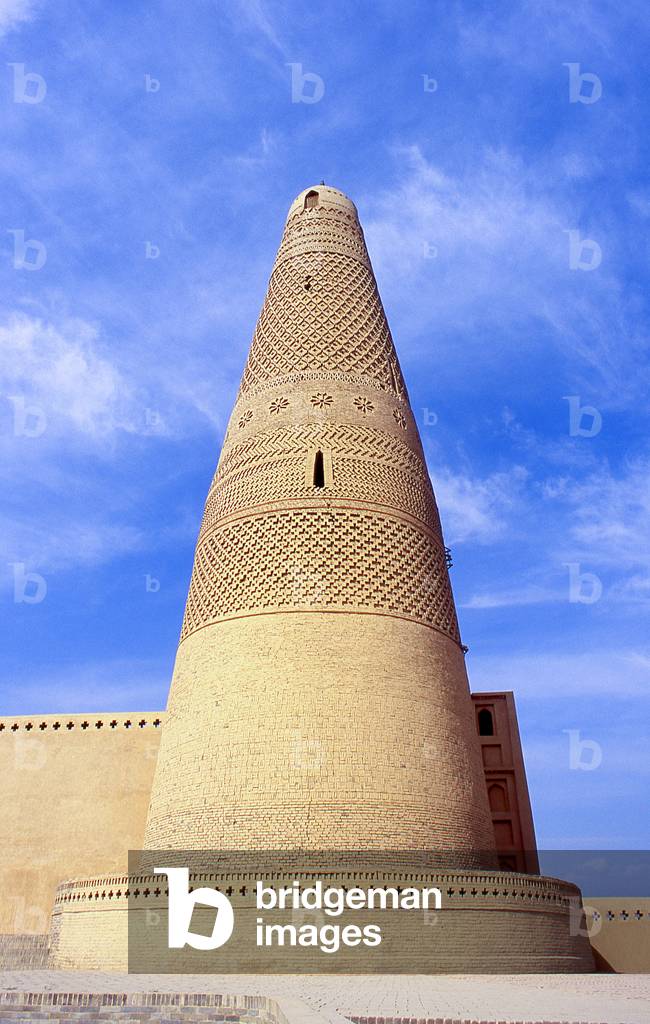 China: Emin Minaret and mosque, Turpan, Xinjiang Province
