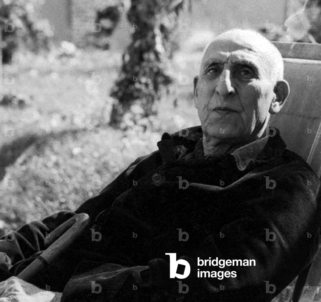 Iran / Persia: Mohammad Mosaddegh or Mosaddeq (16 June 1882 - 5 March 1967), Prime Minister of Iran from 1951-1953, in retirement after being overthrown in the 1953 coup
