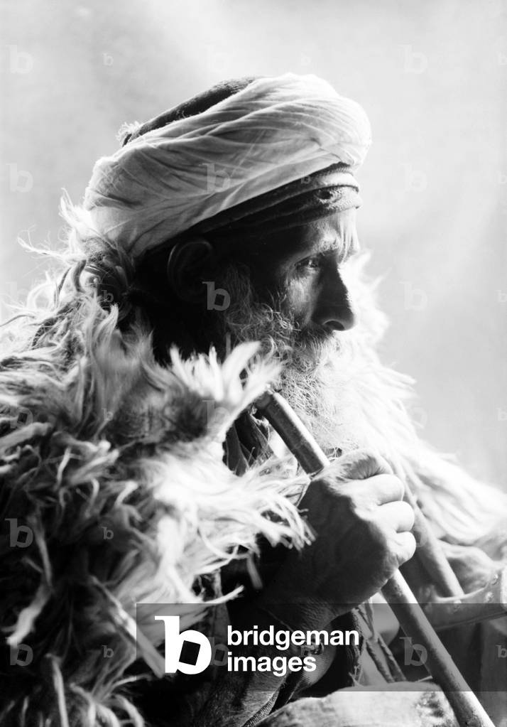 Arabia: Portrait of a Bedouin man circa 1910