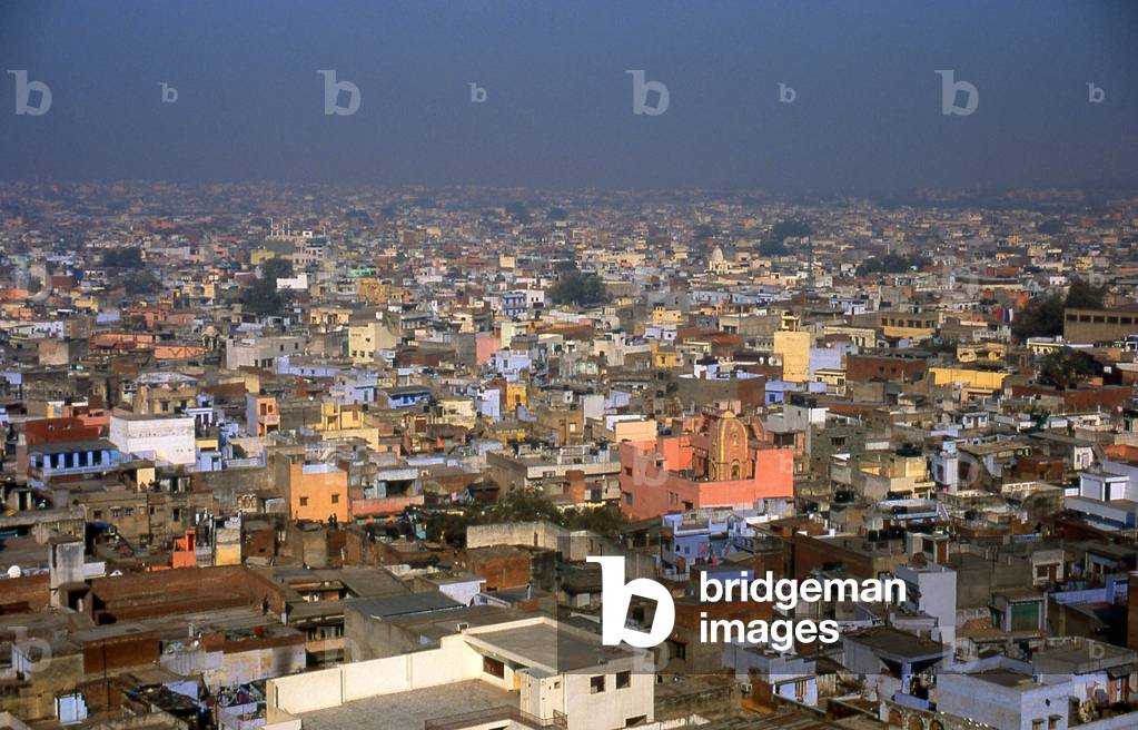India: Looking down on Old Delhi from the Jama Masjid