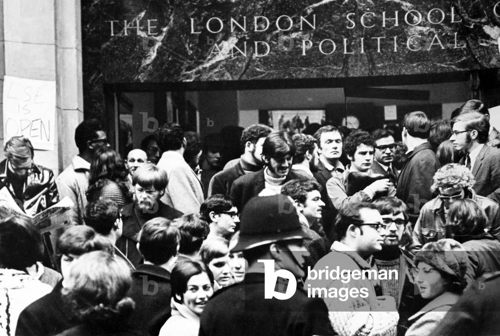 UK: Students demonstrate against the Vietnam War, London School of Economics, 1968