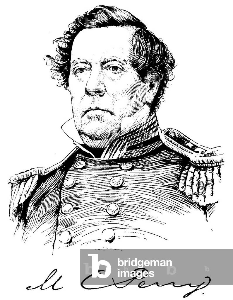Japan / USA:  Commodore Matthew Calbraith Perry (1794-1858).