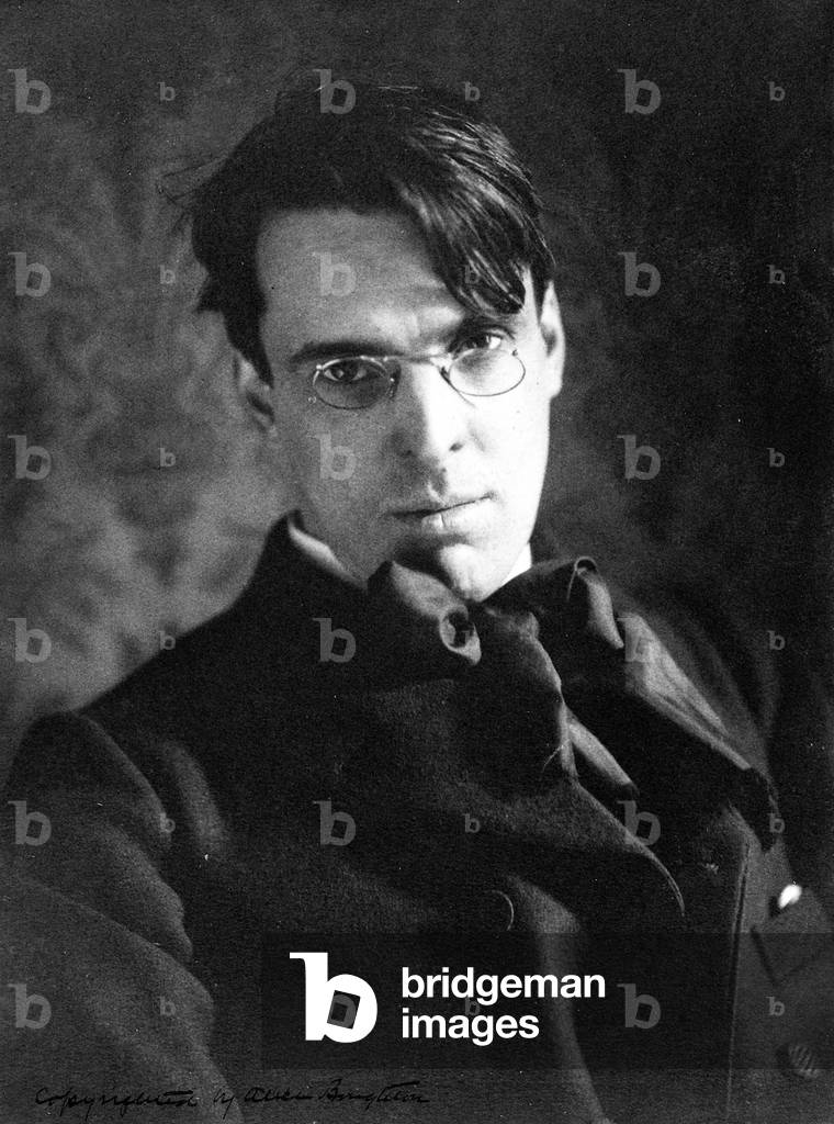 Ireland: William Butler Yeats (1865-1939), poet and literary figure. Photographic portrait by Alice Broughton (1866 - 1943), December 1903
