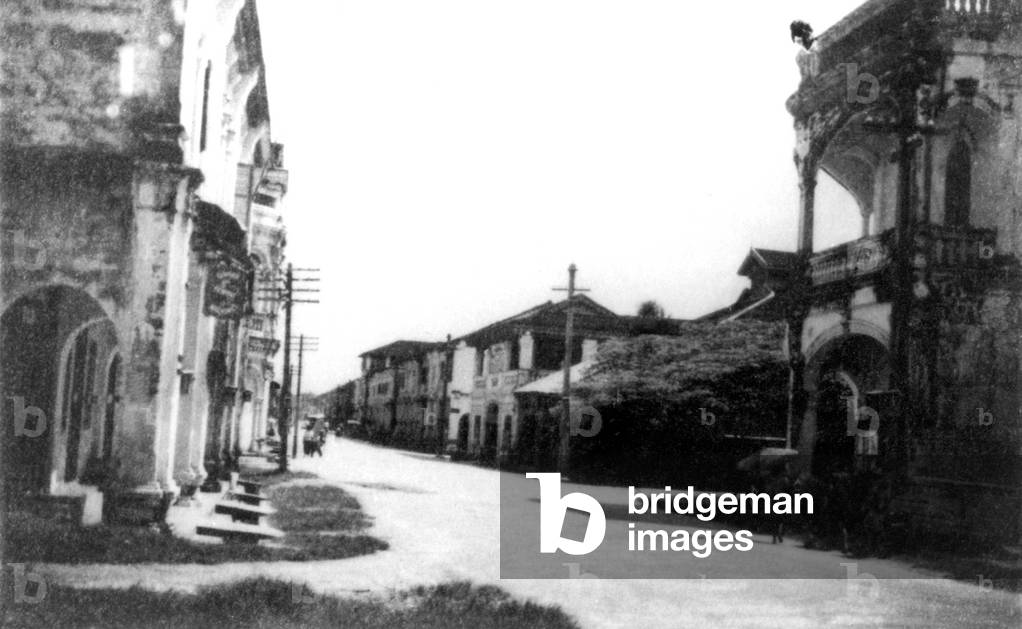 Thailand, A view of Yaowarat Road, Phuket, in 1941