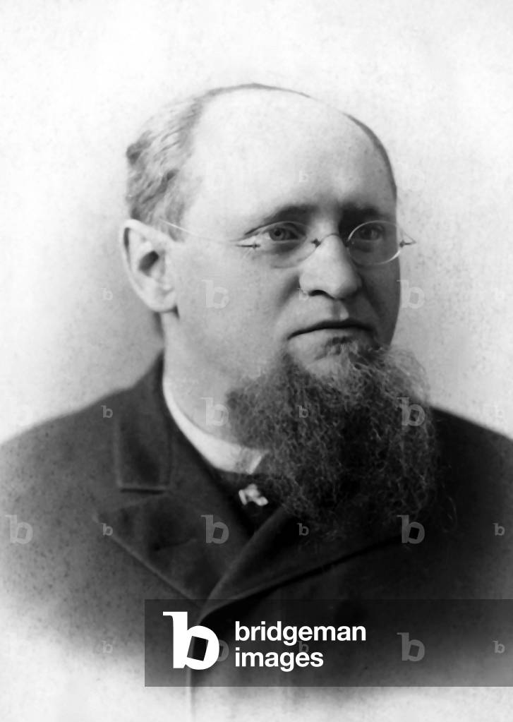 Germany: Rudolf Arndt (1835-1900), German psychiatrist known for his work on homeopathy and <i>materia medica</i> (body of collected medical knowledge), c. 1885