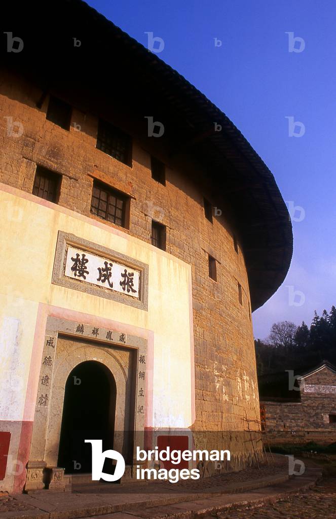 China: Zhenchang Lou Hakka Tower near Hukeng, Yongding County, Fujian Province