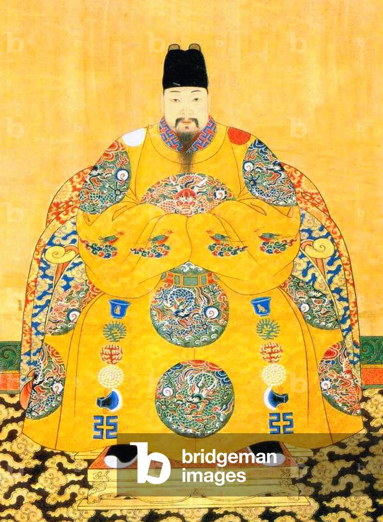 China: Emperor Tianqi, 16th ruler of the Ming Dynasty (r. 1620-1627).