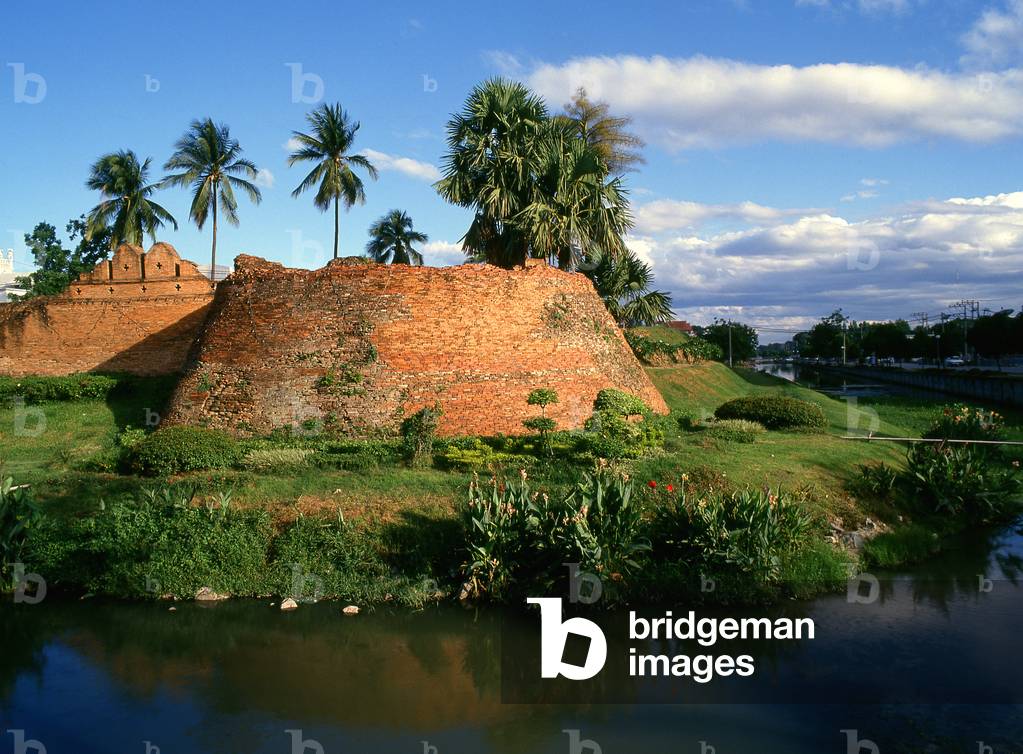 Thailand: Hua Rin Bastion, Chiang Mai Old City, northern Thailand c. 1995