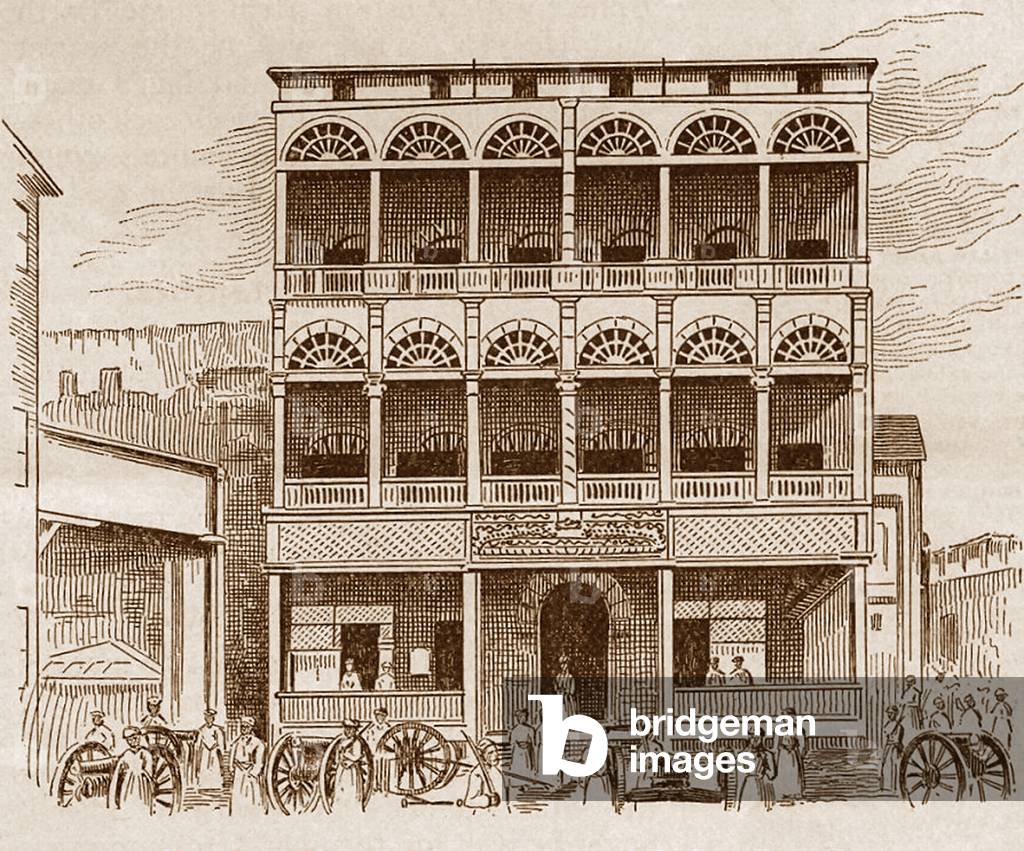 Tanzania / Zanzibar: Beit al-Hukm, the 'House of Government', palace complex, Stone Town, 1895