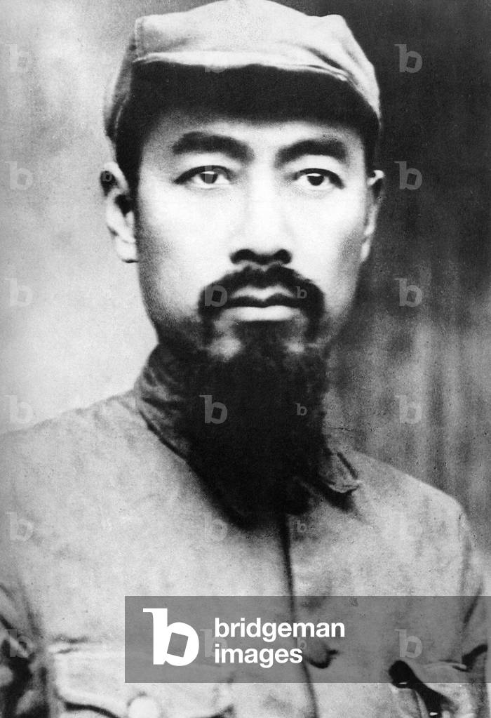 China: Zhou Enlai (Chou En-lai, 5 March 1898  8 January 1976) with beard, Jiangxi Soviet, c. 1933