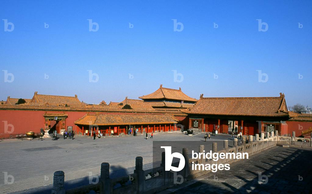 China: Courtyard behind the Hall of Preserving Harmony, The Forbidden City (Zijin Cheng), Beijing