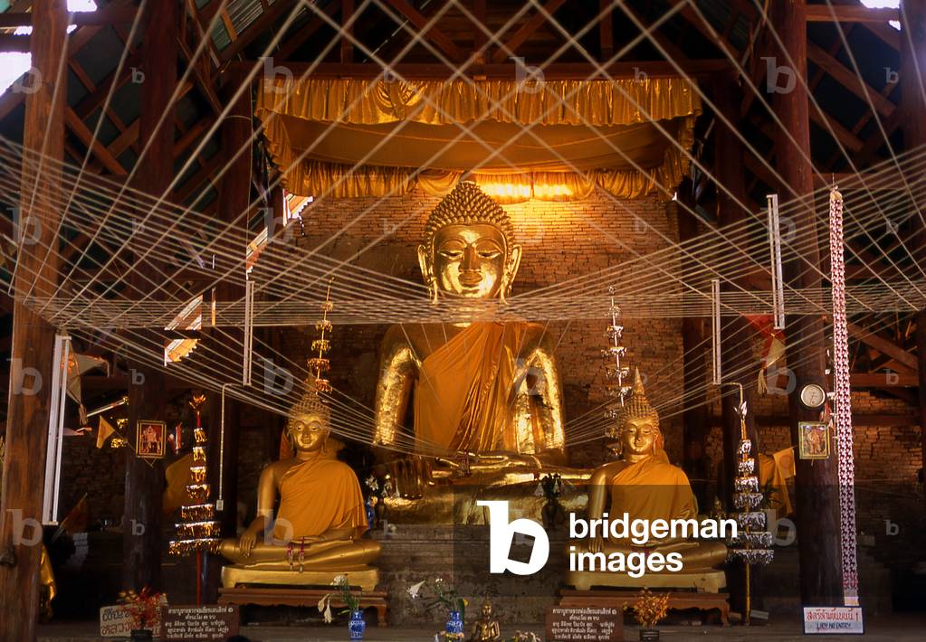 Thailand: Buddhas, 14th century Wat Chedi Luang, Chiang Saen, Chiang Rai Province, Northern Thailand