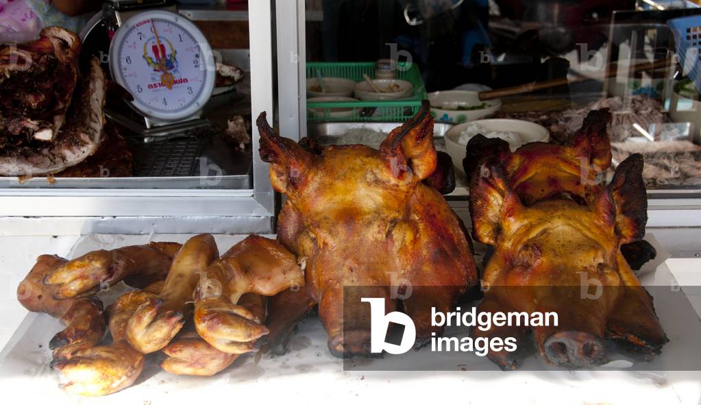 Thailand: Dim Sum and Grilled Pork restaurant on the Huai Yod Road, Trang Town, Trang Province, southern Thailand