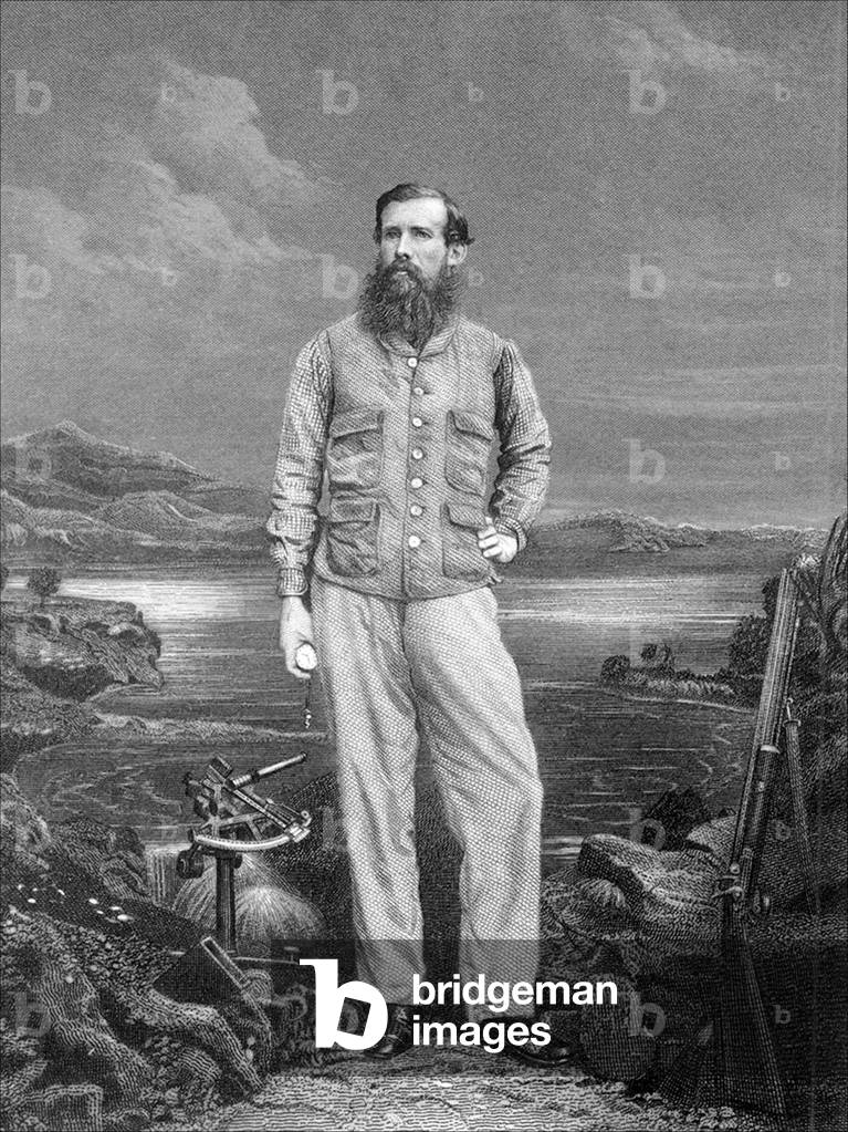 Central Africa: John Hanning Speke (1827 - 1864), Explorer and Discoverer of the source of the White Nile  (1857-58)