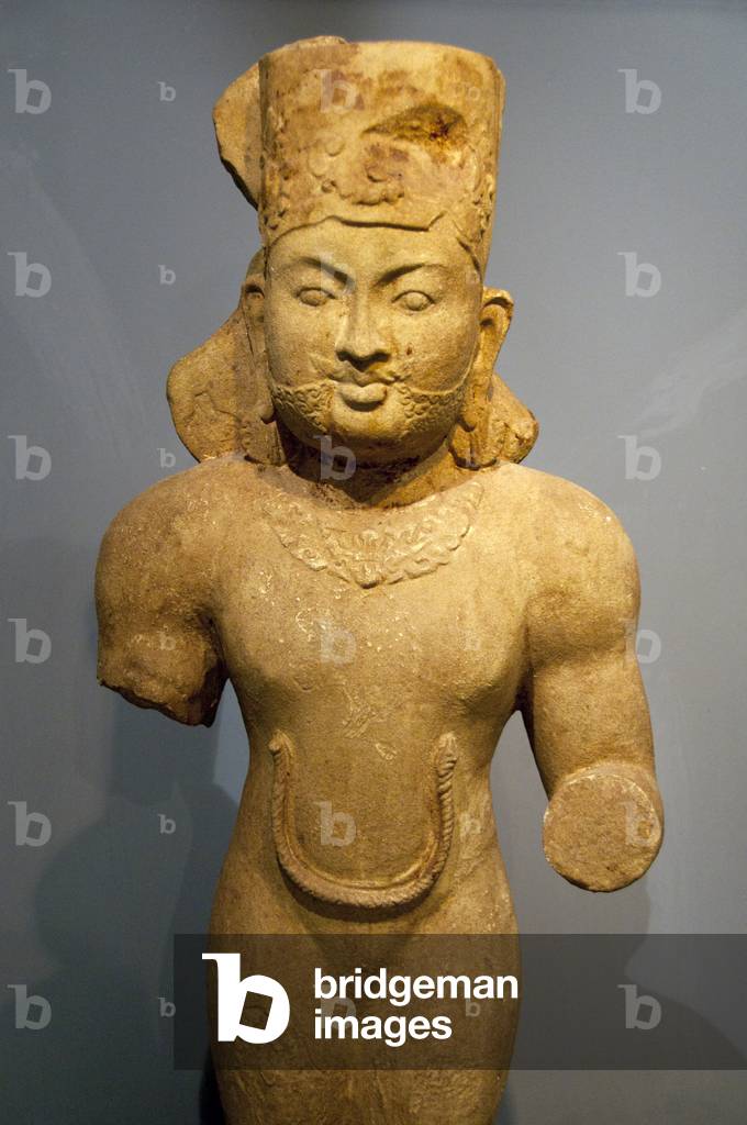 Thailand: Si Thep style, 7th century CE Mon Dvaravati figure, Si Thep Historical Park, Phetchabun Province