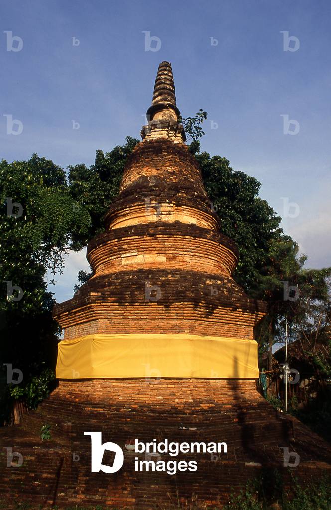 Thailand: Chedi at Wat Saen Sao, Thanon Suriyawong, Chiang Mai