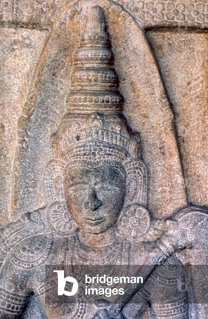 Sri Lanka: Bas-relief, Sri Dalada Maligawa or the Temple of the Tooth, Kandy