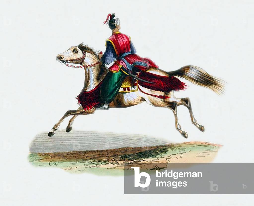 Japan: A Japanese Horseman / Cavalier Japonais (1843).