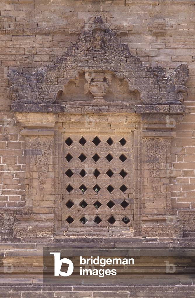 Burma: Window, Nanpaya temple, Bagan (Pagan) Ancient City