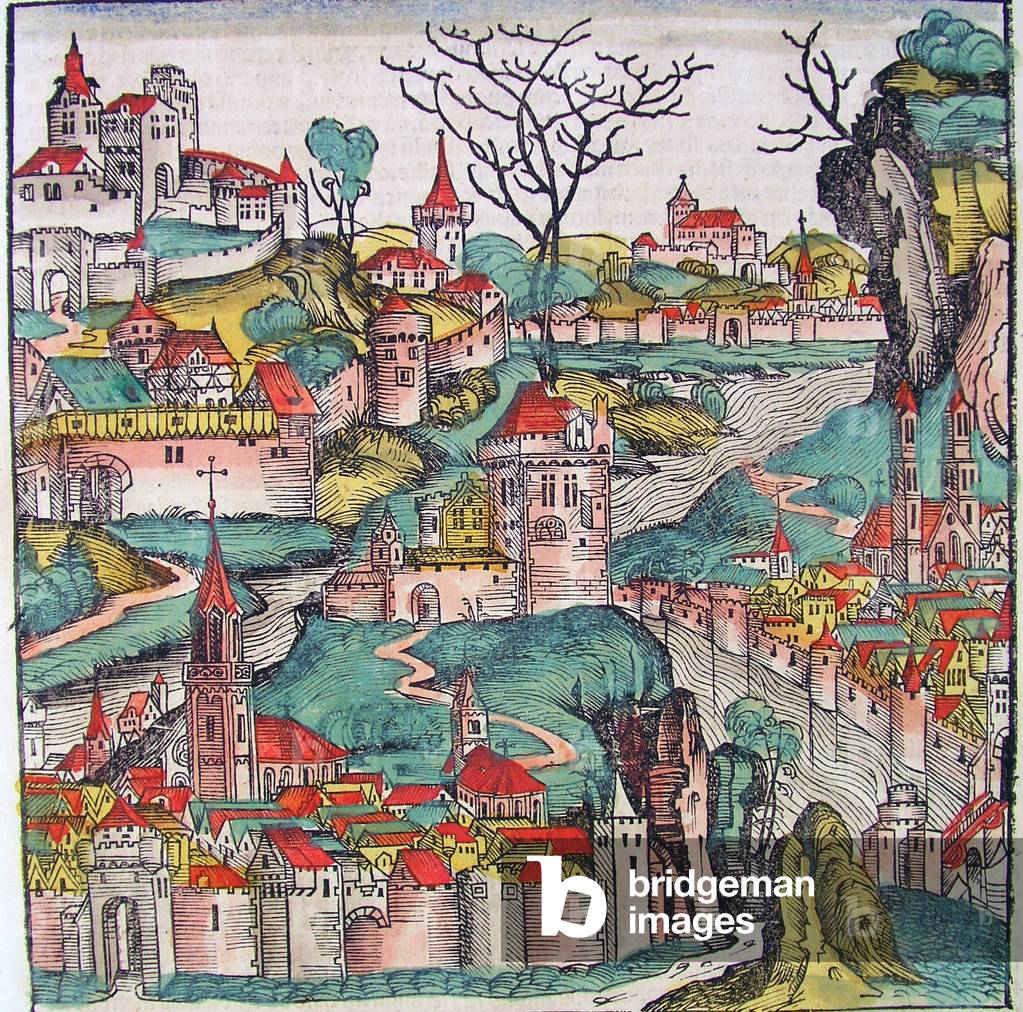 City of Achaia (Northern Peloponnese), 1493 (engraving)
