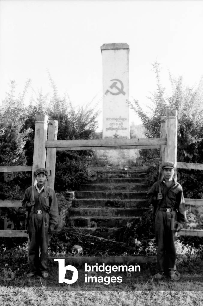 Burma / Myanmar: The Monument in Mong Ko commemorating the Communist Party of Burma (CPB)  push into northeastern Burma on January1, 1968. (1986)