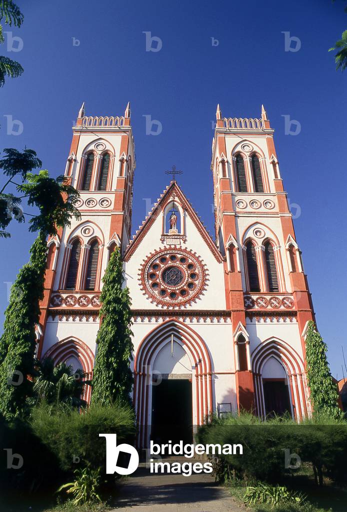 India: The Church of the Sacred Heart of Jesus, Pondicherry