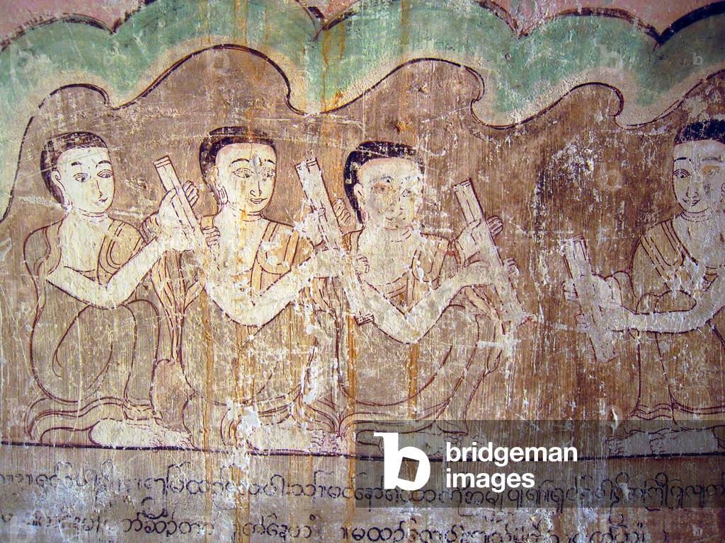 Burma / Myanmar: Mural at the Gubyaukgyi Temple, Bagan, c. 10th-11th century CE