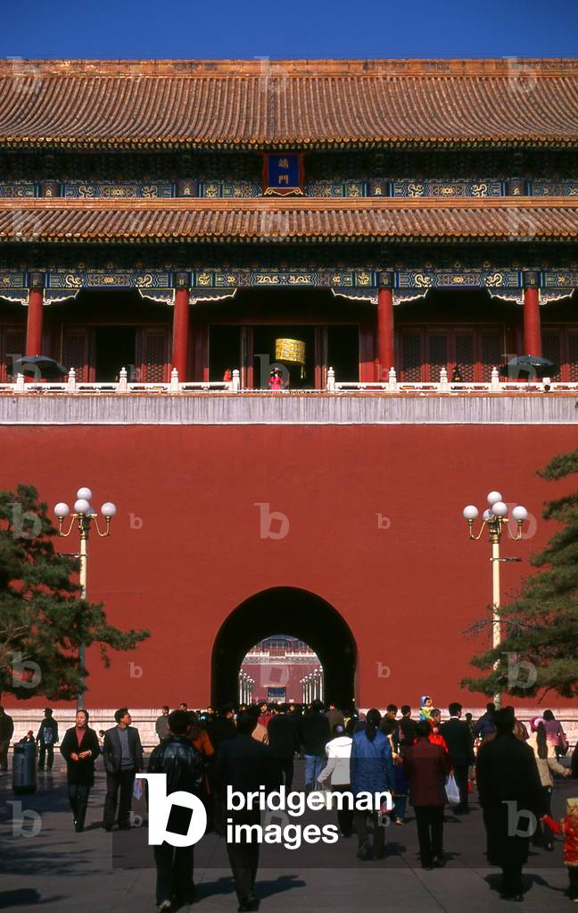 China: Duanmen (Upright Gate) and square leading to the Forbidden City (Zijin Cheng), Beijing
