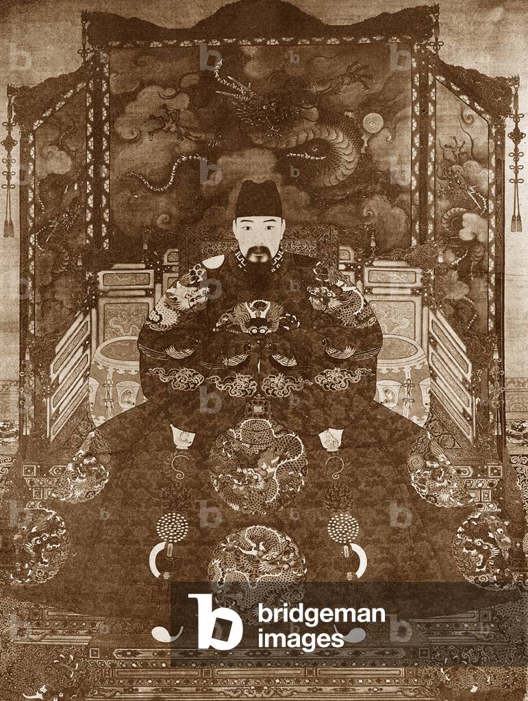 China: Emperor Hongzhi, 10th ruler of the Ming Dynasty (r. 1487-1505).