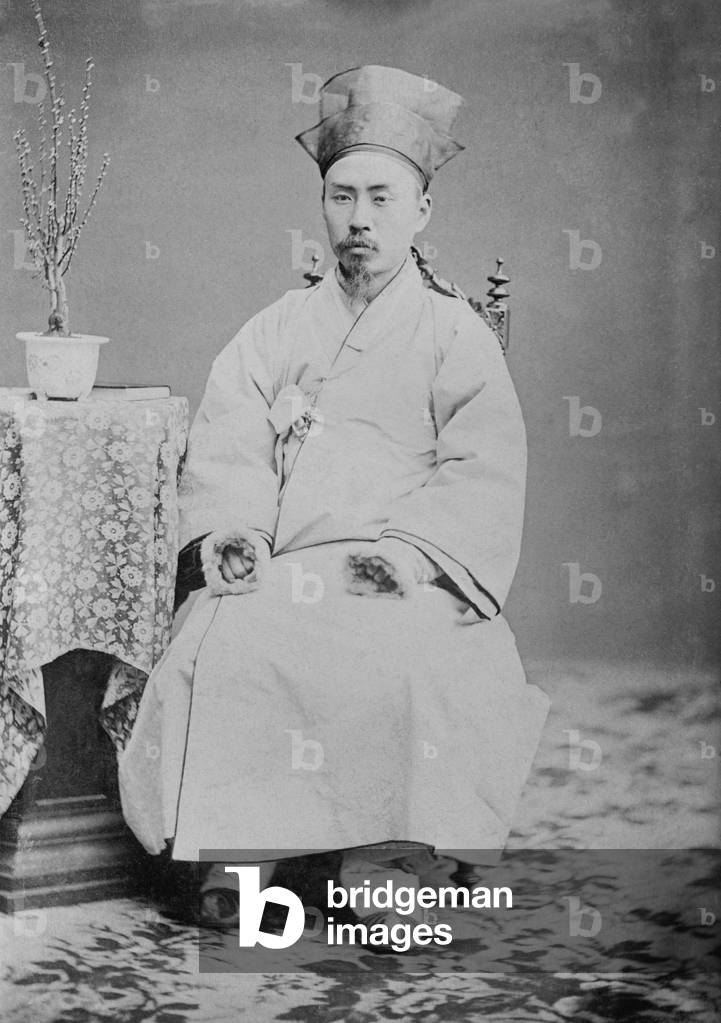 Korea: A Korean convert of the American Bible Society, Pyongyang, early 20th century