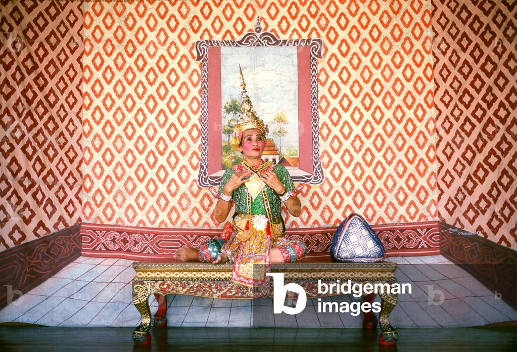 Thailand: A Thai 'lakhon nai' performer, Ayutthaya (1987)