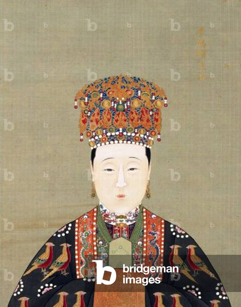 China: Empress Xiaoduanxian (died 1620), consort of the 14th Ming Emperor Wanli (r. 1572-1620).