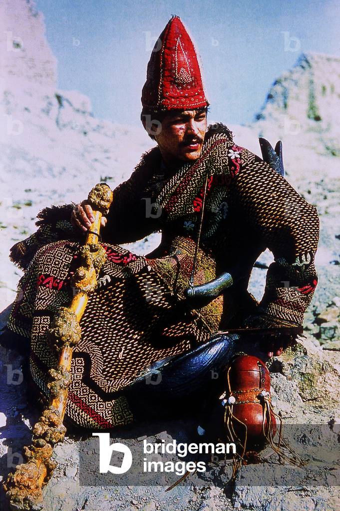 Uzbekistan: Tajik Sufi mendicant, Bukhara, early 20th century