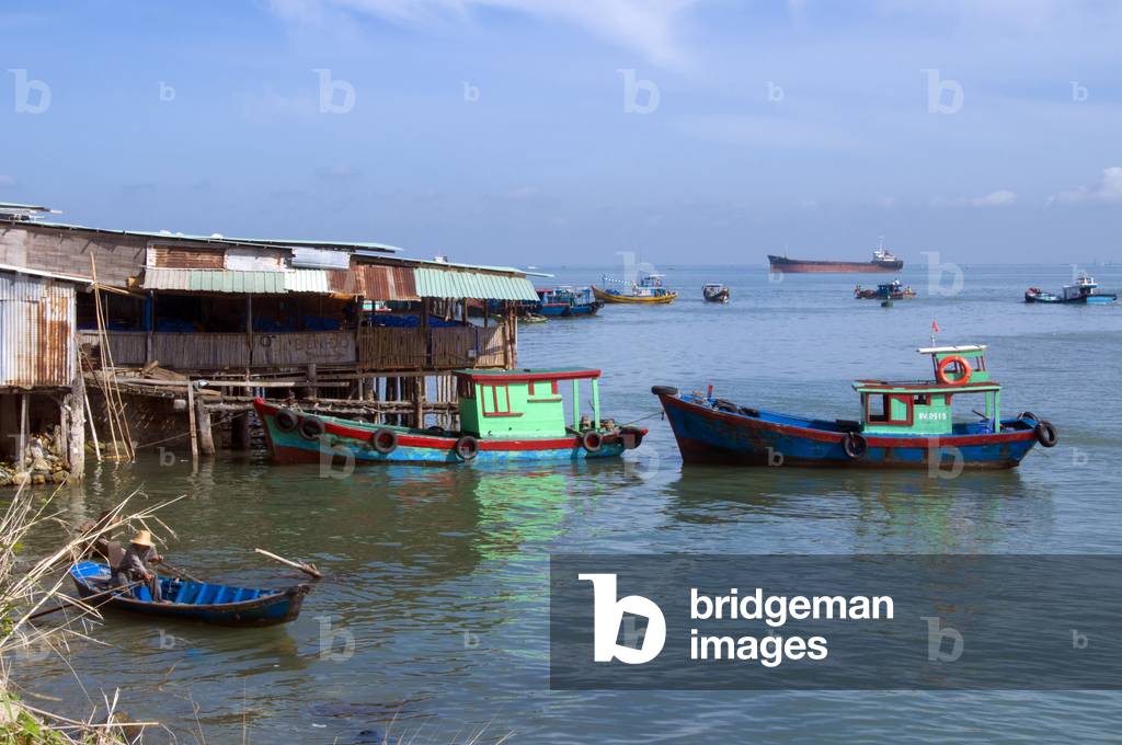 Vietnam: Local fishing community close to the town of Vung Tau, Ba Ria-Vung Tau Province