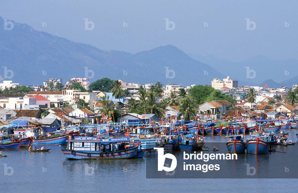 Vietnam: Fishing boats in the harbour, Nha Trang, Khanh Hoa Province