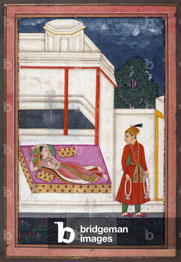 India: 'Lalita Ragini'. From an album or muraqqa' compiled in the Deccan in the late 19th century CE