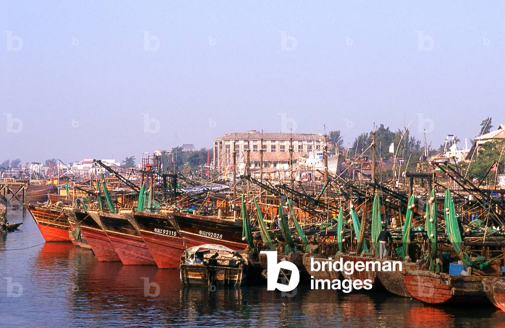 China: Fishing fleet in the inner harbour, Waisha Harbour, Beihai, Guangxi Province