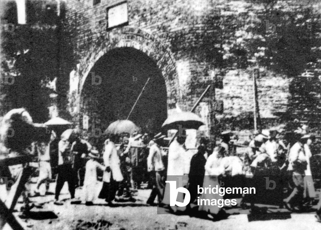 China: Shanghai Old City (Nanshi) Xiaodongmen Small East Gate, c. 1890