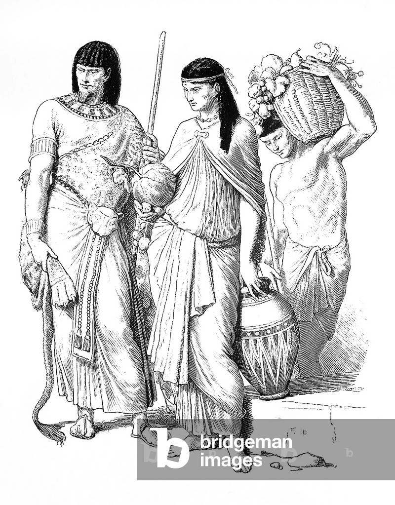 Germany / Egypt: left to right, Ancient Egyptian King, Commoners, 