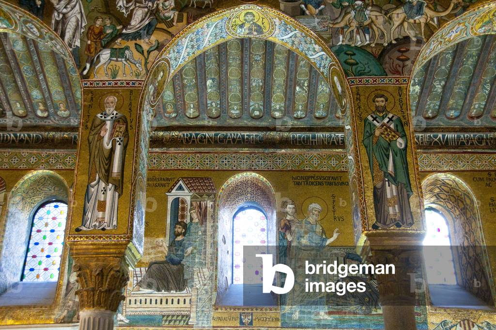 Italy: Mosaics, Palatine Chapel (Capella Palatina), Palace of the Normans (Palazzo dei Normanni), Palermo, Sicily (photo)