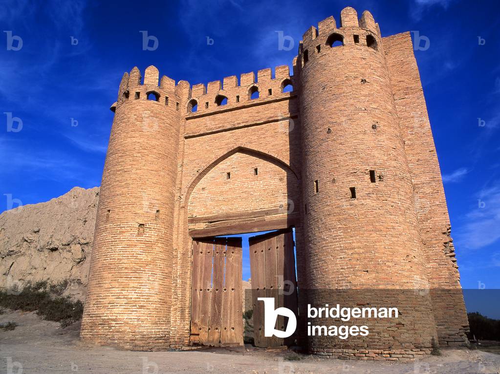 Uzbekistan: The old city walls and the Tallipach gate dating from the 16th century, Bukhara