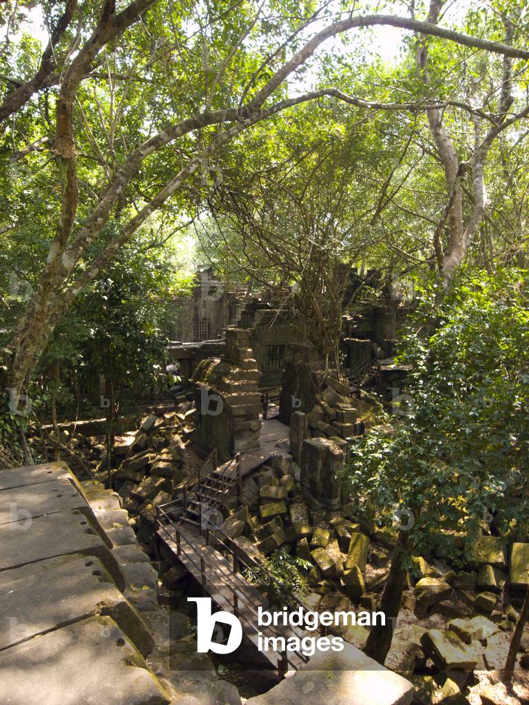 Cambodia: Beng Mealea (12th century Khmer temple), 40km east of the main group of temples at Angkor
