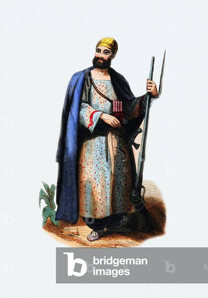 Afghanistan: A Durrani Tribesman / Douran (1843).