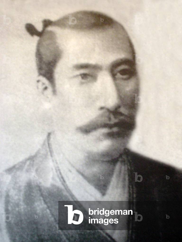 Portrait of Oda Nobunaga, by Jesuit painter Giovanni Niccolo, 1583-1590.