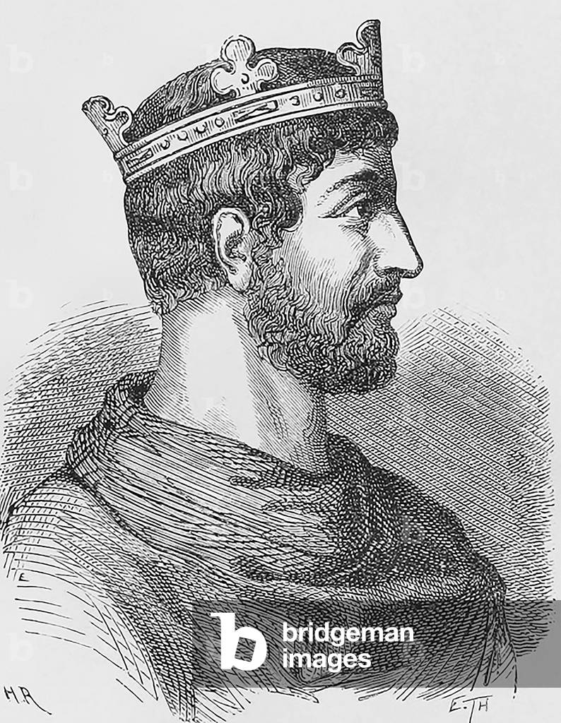 Germany / France: Lothair I (795-855), 3rd Holy Roman emperor, from the book 
